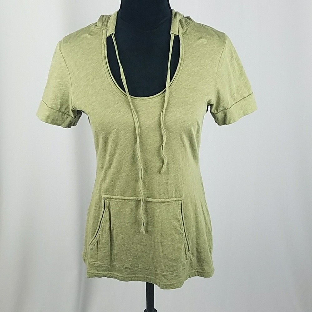 Sundance M short sleeve hoodie‎ kangaroo pocket green gorpcore grunge street